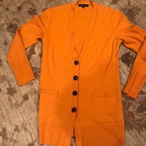 Cashmere tangerine cardigan